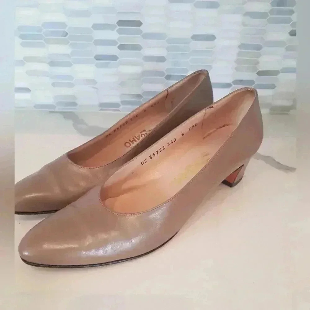Salvatore Ferragamo brown heels